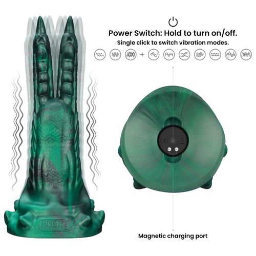 savage charm double-claw vibrating silicone dildo na Arena.pl