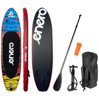 ZESTAW - DESKA SUP 135KG DMUCHANA ENERO 300x76x15CM BLACK