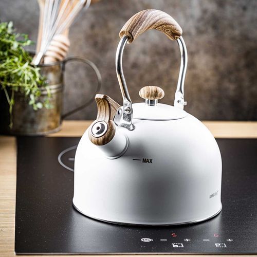 czajnik 2,5l z gwizdkiem kinghoff kh-1860 biały na Arena.pl