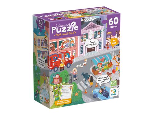 Puzzle ”Miasteczko Zawodów”, Ilość Elementów 60, Dodo 300662 na Arena.pl