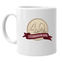 Czterdziestolatek - moneta - kubek na ŚMIESZNY prezent - 40 urodziny