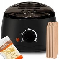PODGRZEWACZ WOSKU TWARDY WOSK x 6 ZESTAW DEPILACJA 600G + 10 PATYCZKÓW