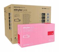 rękawice nitrylowe 100 szt. 9-l nitrylex pink - 10 szt.
