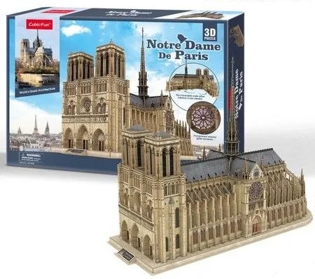 Puzzle 3D 293 elementy. Katedra Notre Dame de Paris zdjęcie 2
