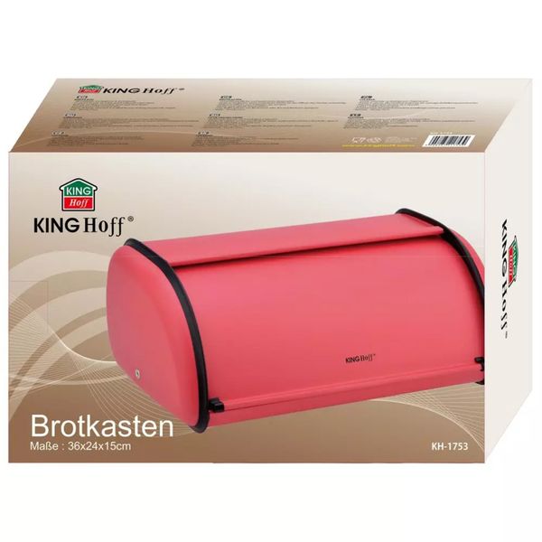 CHLEBAK STALOWY KINGHOFF KH-1753 czerwony zdjęcie 5