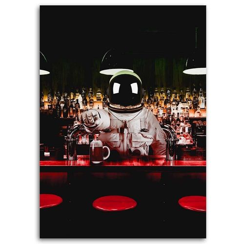 Obraz na płótnie – Canvas, Barman astronauta 40x60 na Arena.pl