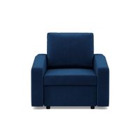 Fotel do salonu, BLOM, velvet, 83x92x92 cm, granatowy | TYLETEGOTU