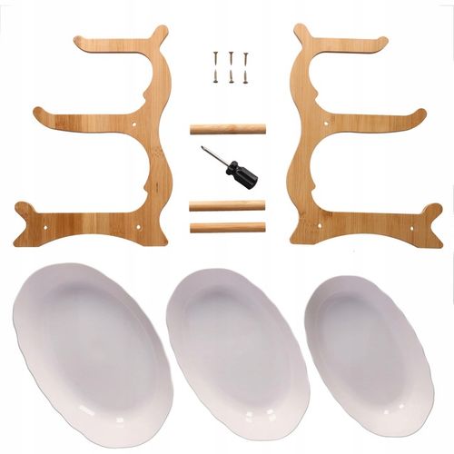 PATERA 3 PIĘTROWA KOSZ NA OWOCE WARZYWA STOJAK BAMBUSOWY TACA DUŻA na Arena.pl