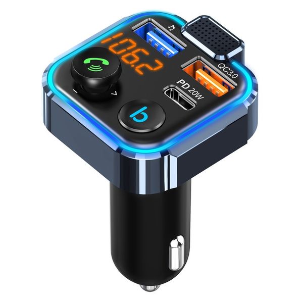 TRANSMITER FM BLUETOOTH SZYBKA ŁADOWARKA QC USB PD zdjęcie 12