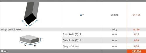 KRAUSE STOPKA DO STABILIZATORA 64X25MM 211064 1SZT na Arena.pl