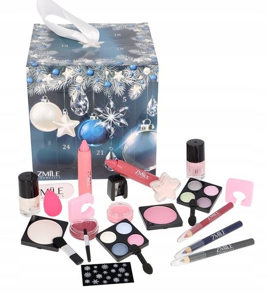 KALENDARZ ADWENTOWY DLA KOBIET MAKE UP Z KOSMETYKAMI ZESTAW DO MAKIJAŻU zdjęcie 1