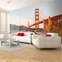 Fototapeta - Most Golden Gate - zachód słońca, San Francisco 300x231