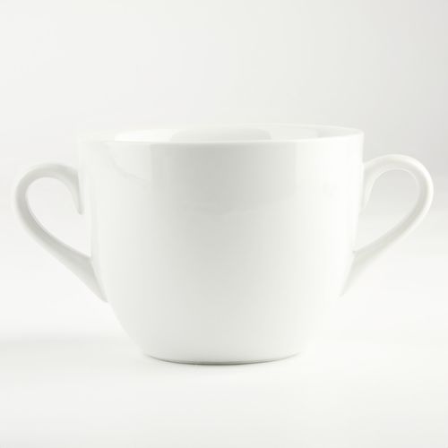 BULIONÓWKA PORCELANOWA 650 ML Z UCHWYTAMI MISKA OBIADOWA DO ZUPY KREMU na Arena.pl