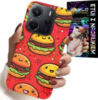 ETUI DO XIAOMI NOTE 14 4G - SŁODKIE UŚMIECHNIĘTE BURGERY POKROWIEC