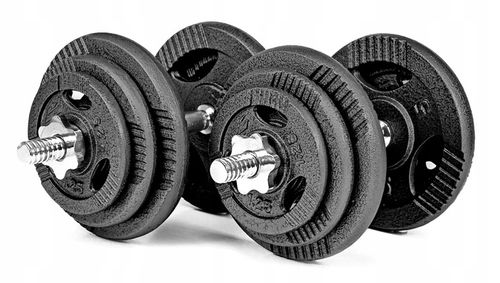 HANTLE ŻELIWNE regulowane 2x20KG SAPPHIRE zestaw HANTLI gryfy obciążenia na Arena.pl