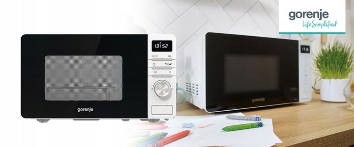 Kuchenka mikrofalowa Gorenje MO20A4W 800W 20L + Czajnik K17PLBW 2200W 1,7l zdjęcie 4