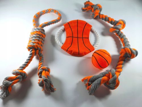 Masywny Duży zestaw zabawek dla psa szarpak, piłka na Arena.pl