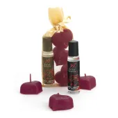 extase sensuel naughty kit silk nights - zestaw świec i lubrykantu