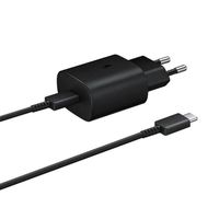 ładowarka sieciowa samsung usb-c 25w z kablem usb-c - czarna