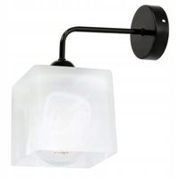 Lampa kinkiet ścienny stały prosty LOFT klosz SZKLANY MLECZNY na 1x E27