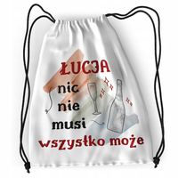 Plecak Dla Łucji Sportowy Szkolny Worek Torba Z Nadrukiem Ze Zdjęciem