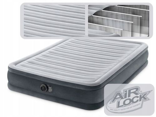 Materac Dmuchany Dwuosobowy Łóżko z Pompką 230V do Spania Intex 67768ND na Arena.pl