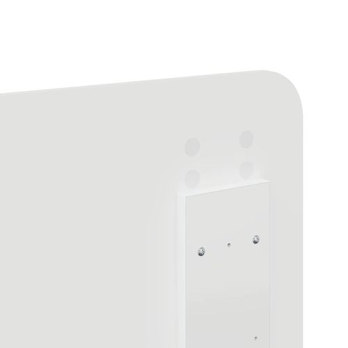 Zagłówek Z zagłówkiem Biały 150 cm Materiał drewnopochodny na Arena.pl