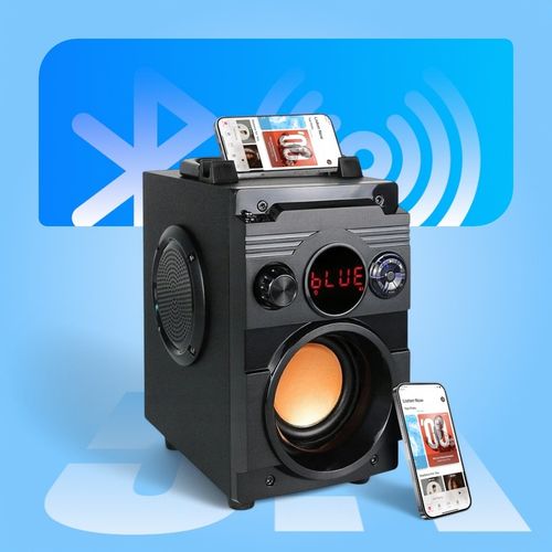 GŁOŚNIK BEZPRZEWODOWY BLUETOOTH PRZENOŚNY 800W MOBILNY Z RADIEM FM USB na Arena.pl