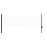 Ogrodzenie z słupkami Szary 0,5 x 25 m Stal