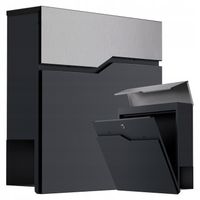 Skrzynka na listy pocztowa GREGMAN gazetnik listownik ulotki gazety stalowa