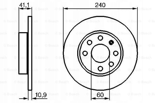 TARCZA HAM PRZOD 240X11 P BOSCH na Arena.pl