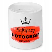 Skarbonka Dla Fotografa Najlepszy Na Świecie Z Nadrukiem Ze Zdjęciem