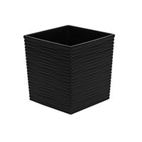 Doniczka JUKA dłuto 30x30 + Wkład czarna Lamela