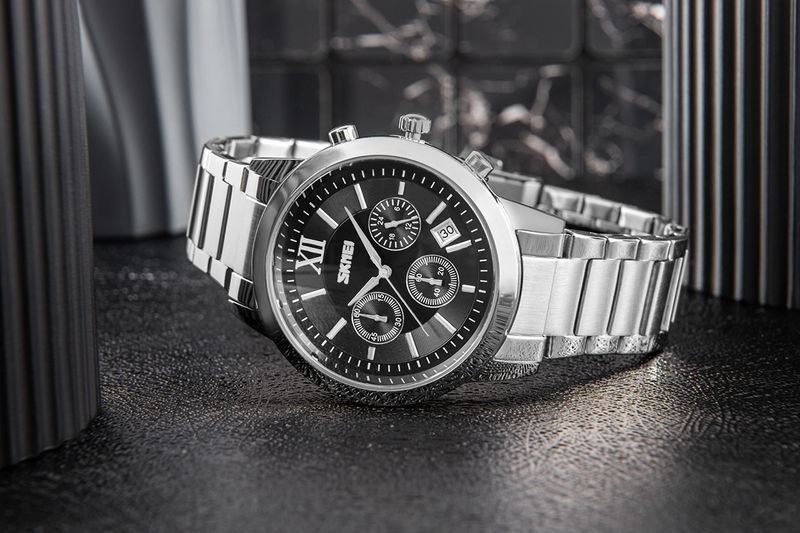 Zegarek Męski Skmei 9097BK + BOX zdjęcie 7