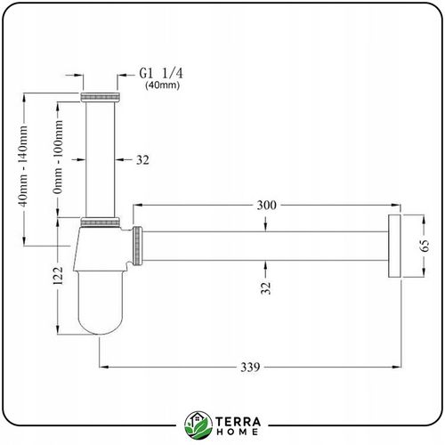 SYFON DO UMYWALKI REGULOWANY UNIWERSALNY UMYWALKOWY 32mm CHROM na Arena.pl
