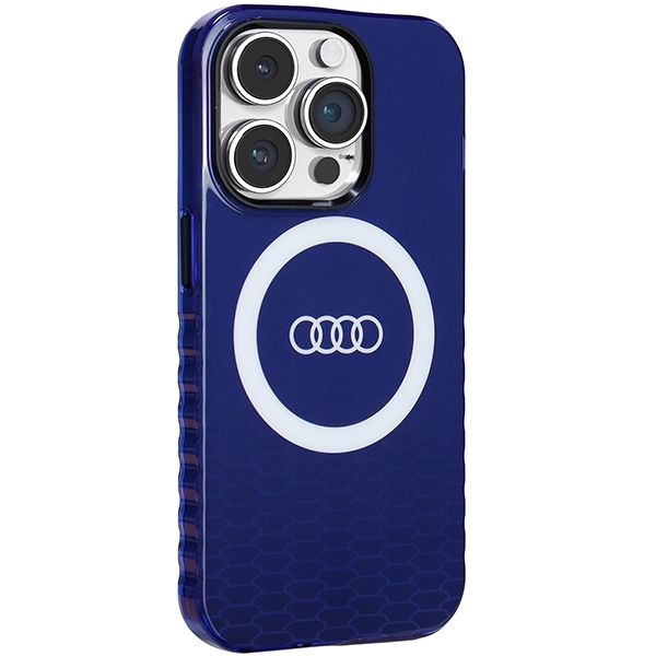 Etui Audi do iPhone 14 Pro, Niebieski, MagSafe zdjęcie 6