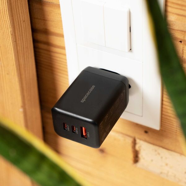 Spacecase Usb Charger 65W Gan Sc008B Black zdjęcie 11