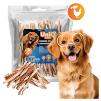 UNIQ PETS przysmaki dla psa kanapka z kurczakiem i dorszem 500g