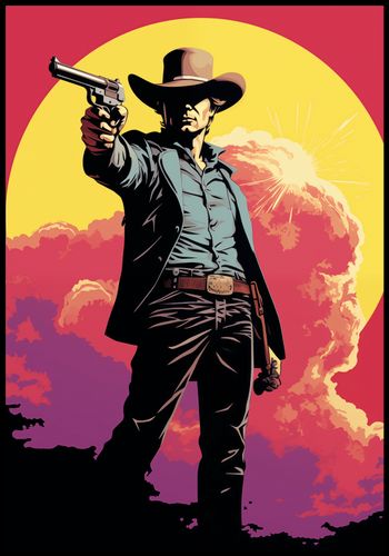 Plakat 68x98cm Strzelec z Epoki na Arena.pl