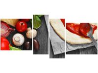 OBRAZ WESOŁE CIASTO PIZZY