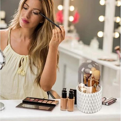 Organizer Obrotowy na Pędzle do Makijażu Pojemnik na Kosmetyki na Arena.pl
