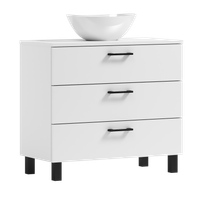 Szafka łazienkowa ROMA 80 biała z umywalką Eliza B (W2)