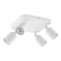 Lampa sufitowa kwadratowa Top 4414 TK Lighting reflektorkowa biała