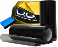 FOLIA DO LAMP 2M CZARNY POŁYSK Z RAKLĄ