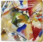 Obraz 100x100cm Painting with Green Center, Wassily Kandinsky