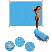 MATA PLAŻOWA KOC NA PLAŻĘ SAND FREE 200x200cm XXL