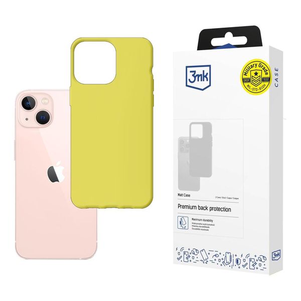 Matowe etui na Apple iPhone 14 Plus - 3mk Matt Case lime zdjęcie 1