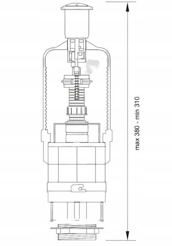 ZAWÓR SPUSTOWY WC SPŁUCZKI ZBIORNIKA+NAPEŁNIAJĄCY 1/2 3/8 +ZESTAW NAPRAWCZY na Arena.pl