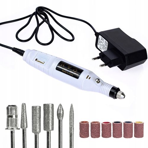 FREZARKA DO PAZNOKCI MANICURE PEDICURE DO USUWANIA HYBRYD ŻELU + FREZY na Arena.pl