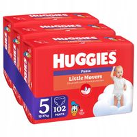 HUGGIES pieluchomajtki Little Movers Pant Jumbo Pack 5 (12-17 kg) 3x34szt